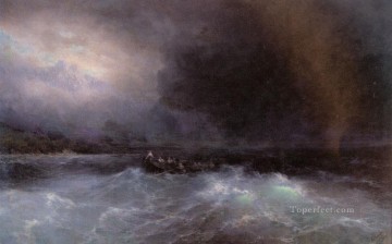 海の風景 Painting - イワン・アイヴァゾフスキー 海上の船 海景